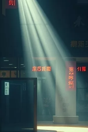 剧集《山影之间》竖版封面，云雾缭绕的层叠山脊由近及远