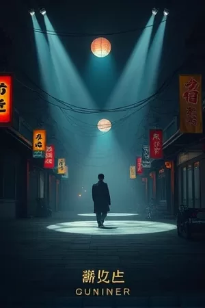 剧集《碎光纪年》竖版封面，玻璃碎片折射出的细碎光斑