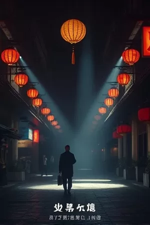 院线新片《孤城回声》竖版海报，主角独自站在空旷街道中央