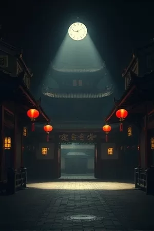 院线新片《第七次日落》竖版海报，沙漠公路尽头的橙红色落日